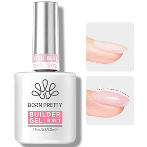 Pink 8 in 1 Builder Gel BG02 15ml Gel Nail Polish BORN PRETTY 