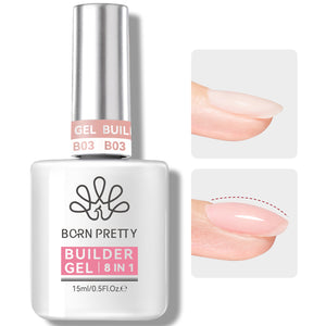 Nude 8 in 1 Builder Gel BG03 15ml Gel Nail Polish BORN PRETTY 