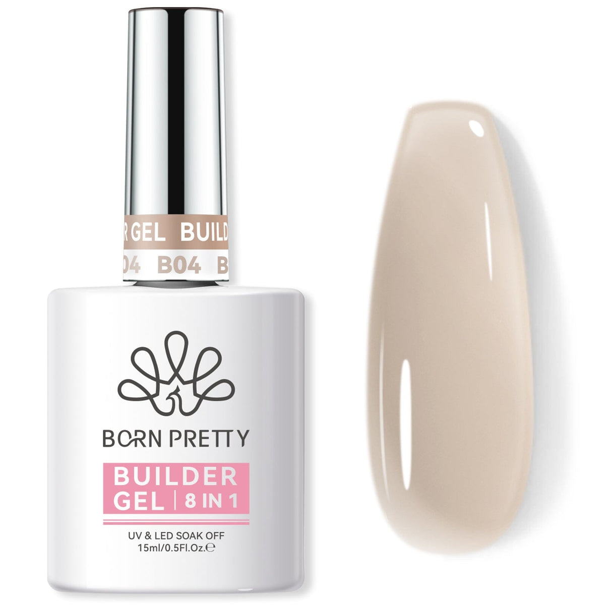 8 in 1 Builder Gel BG04 15ml Gel Nail Polish BORN PRETTY 