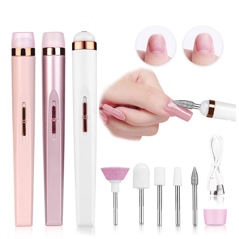 Rosegold Electric Nail Drill Machine With Light Tools & Accessories No Brand 