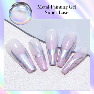 Super Laser Metal Painting Gel 5ml Gel Nail Polish BORN PRETTY 