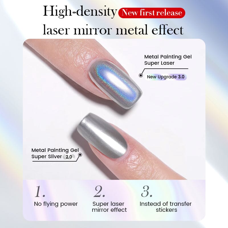 Super Laser Metal Painting Gel 5ml Gel Nail Polish BORN PRETTY 