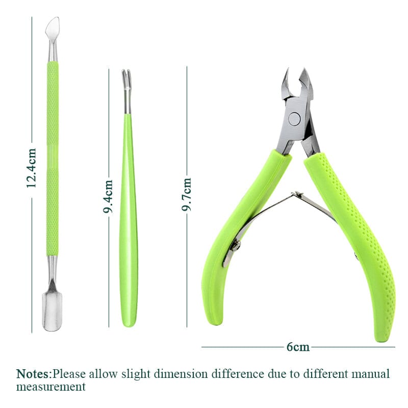 3pcs Nail Cuticle Tools Kit Tools & Accessories No Brand 