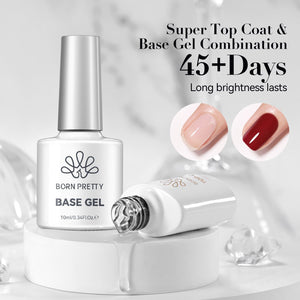 Base Gel & Super Top Coat Set 10ml Gel Nail Polish BORN PRETTY 