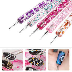 5pcs Dual-ended Nail Dotting Pen Set Tools & Accessories No Brand 