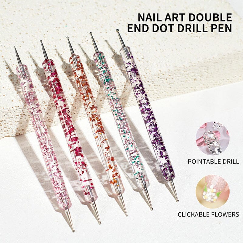 5pcs Dual-ended Nail Dotting Pen Set Tools & Accessories No Brand 