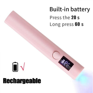 Pink Hand Light Mini UV Nail Lamp Tools & Accessories No Brand 