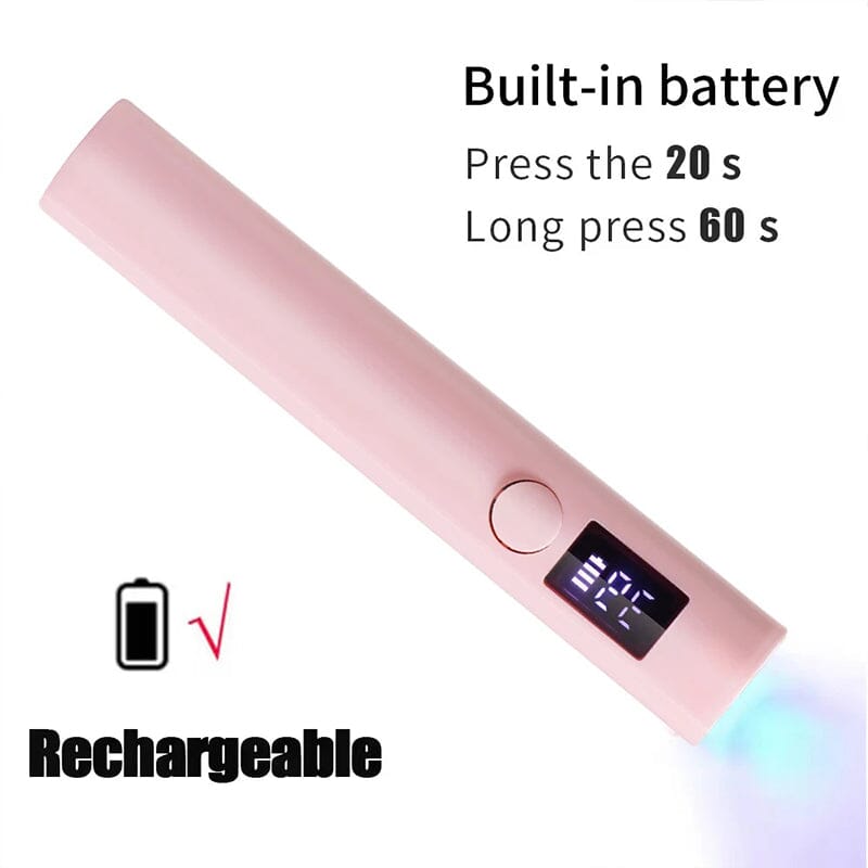 Pink Hand Light Mini UV Nail Lamp Tools & Accessories No Brand 