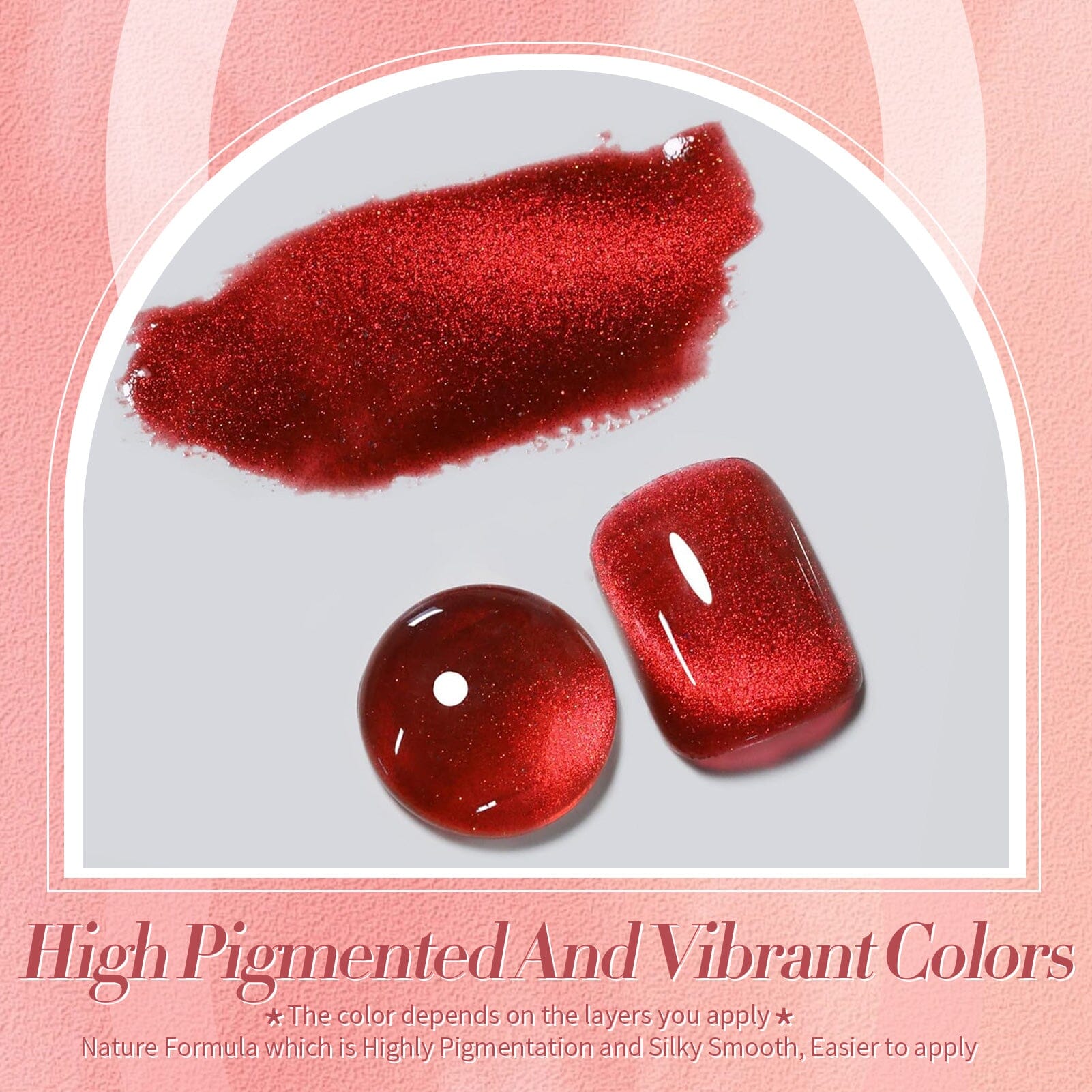 Red Cat Magnetic Gel MY217 Kiss of Ruby 15ml HEMA/TPO FREE Gel Nail Polish BORN PRETTY 