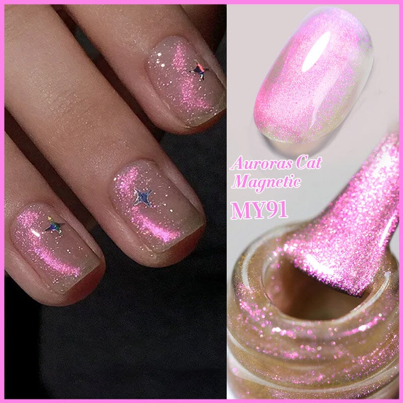 Auroras Cat Magnetic Gel Polish MY91 Angel Tears 10ml Gel Nail Polish BORN PRETTY 