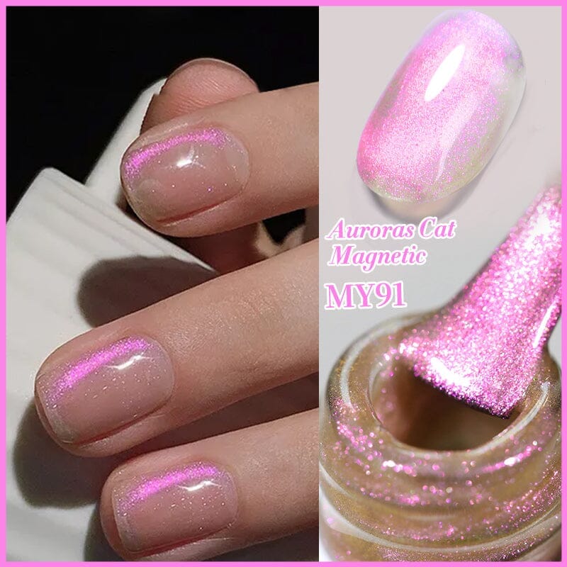 Auroras Cat Magnetic Gel Polish MY91 Angel Tears 10ml Gel Nail Polish BORN PRETTY 