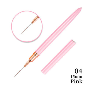 Pink Black Nail Art Liner Brush Tools & Accessories No Brand 04 