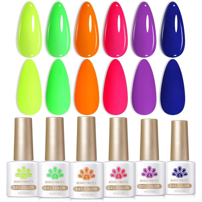 6 Colors Gel Polish S35 Cyber City 7ml Gel Nail Polish BORN PRETTY 
