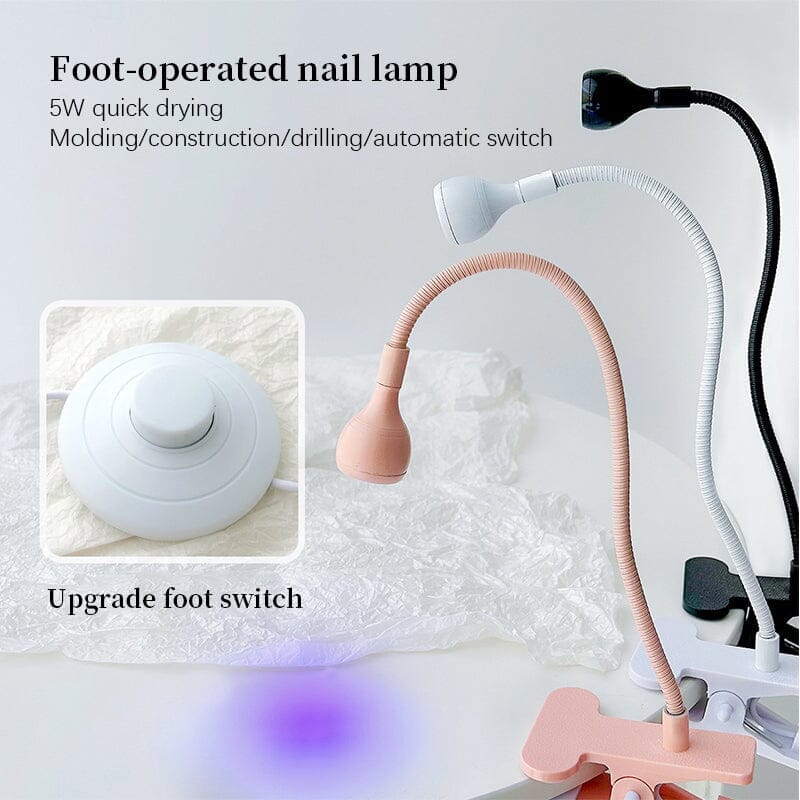 5W Black Foot Switch UV Nail Lamp Tools & Accessories No Brand 