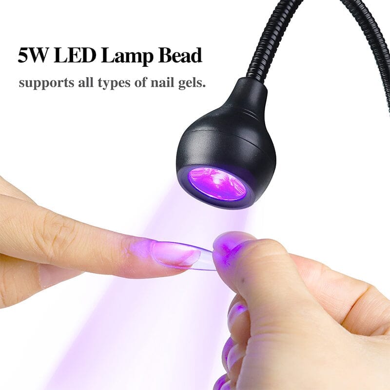 5W Black Foot Switch UV Nail Lamp Tools & Accessories No Brand 