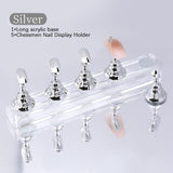 5pcs Set Magnetic Nail Holder Tools & Accessories No Brand Silver 