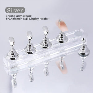 5pcs Set Magnetic Nail Holder Tools & Accessories No Brand Silver 
