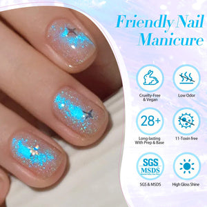 4 Colors Auroras Cat Magnetic Gel Polish Set 5ml Gel Nail Polish BORN PRETTY 