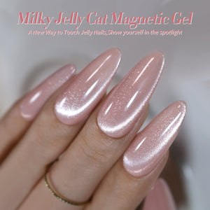 6 Colors Milky Jelly Cat Magnetic Gel Polish Set 7ml Gel Nail Polish BORN PRETTY 
