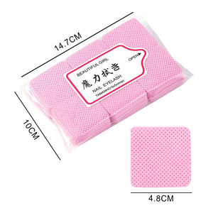 300pcs White Lint Free Nail Wipes Nail Care No Brand 