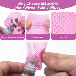 300pcs Pink Lint Free Nail Wipes Nail Care No Brand 