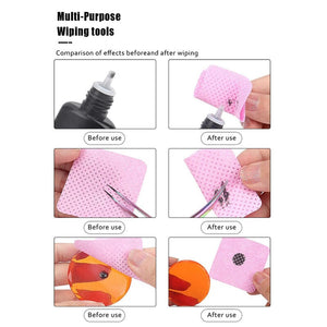 300pcs Pink Lint Free Nail Wipes Nail Care No Brand 