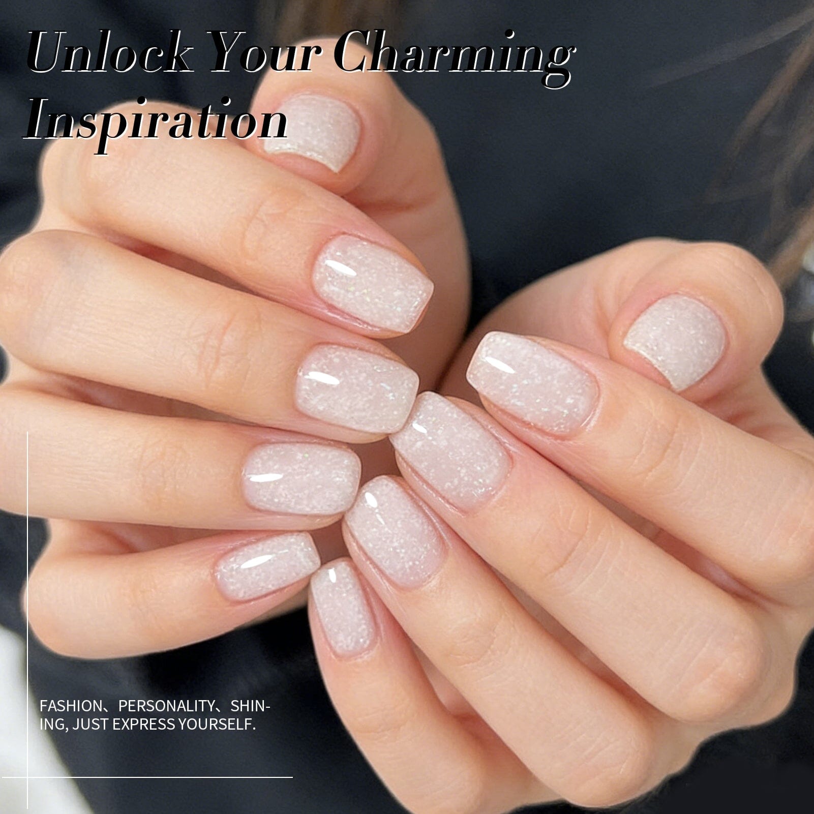 White Snow Glitter Jelly Gel 15ml Gel Nail Polish BORN PRETTY 