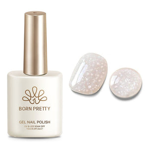 Nude Snow Glitter Jelly Gel 15ml Gel Nail Polish BORN PRETTY 