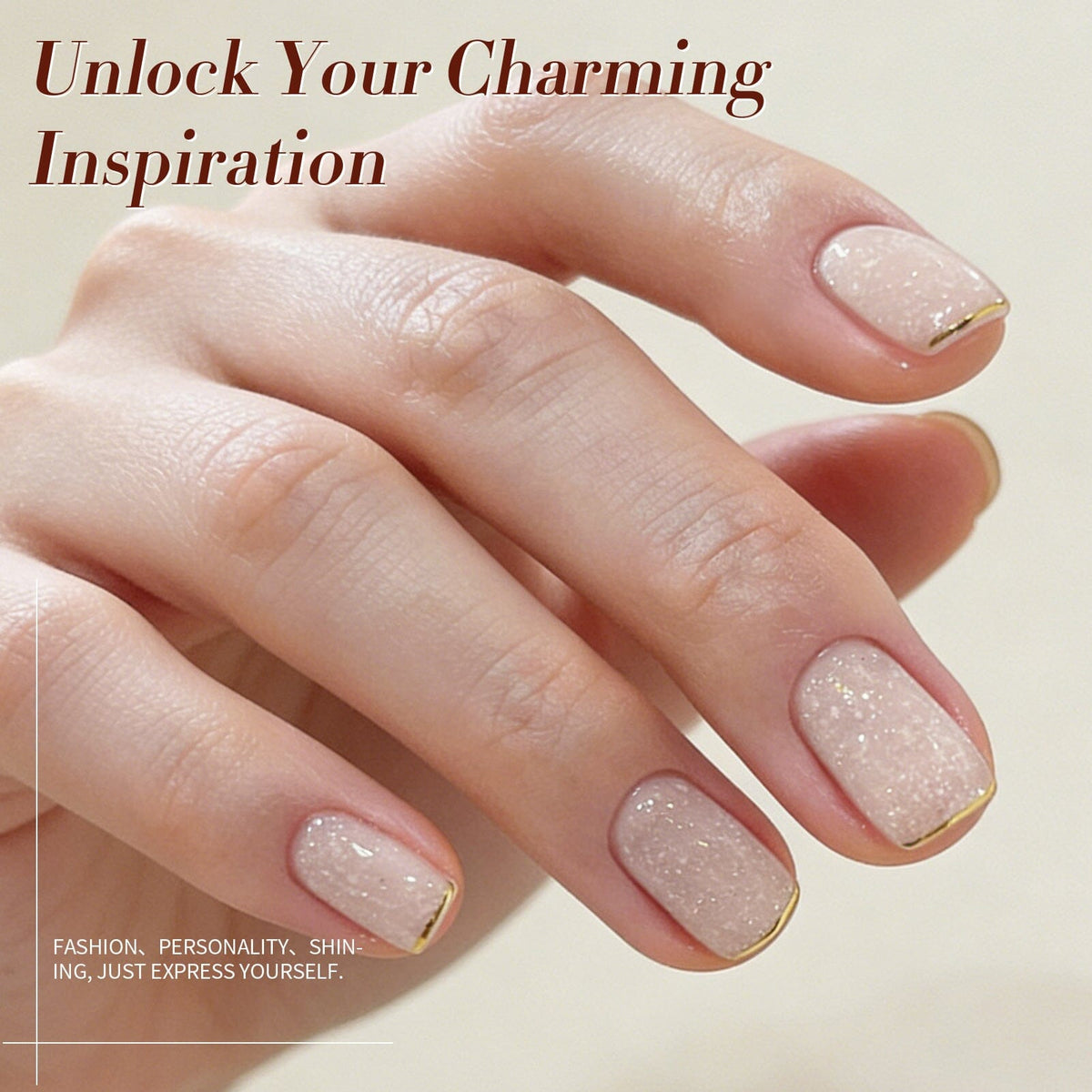Nude Snow Glitter Jelly Gel 15ml Gel Nail Polish BORN PRETTY 