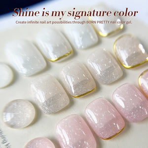 Nude Snow Glitter Jelly Gel 15ml Gel Nail Polish BORN PRETTY 