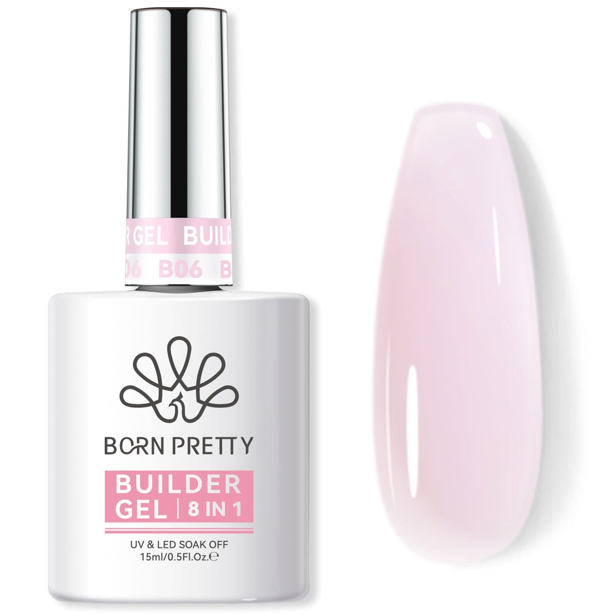 8 in 1 Builder Gel BG06 15ml Gel Nail Polish BORN PRETTY 