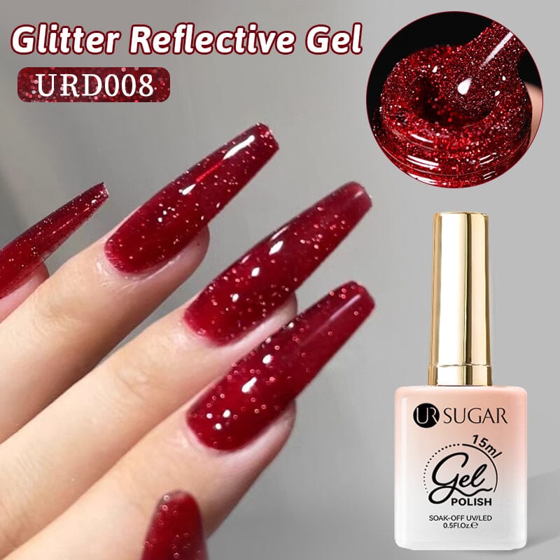 Glitter Reflective Gel 15ml Gel Nail Polish UR SUGAR URD008 
