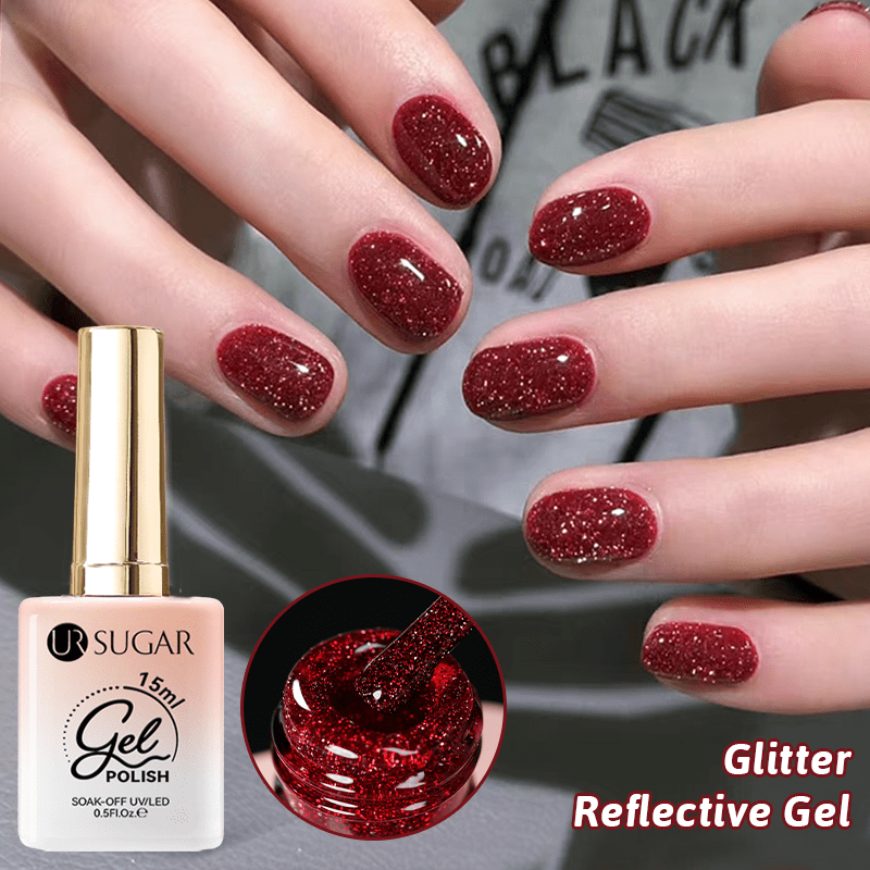 Glitter Reflective Gel 15ml Gel Nail Polish UR SUGAR 
