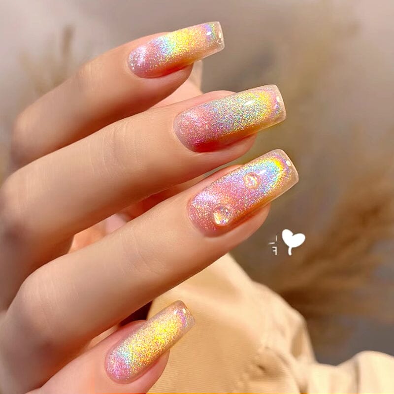 Rainbow Glass Cat Magnetic Gel RC02 7ml Gel Nail Polish LILYCUTE 