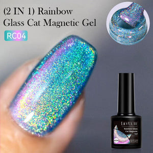 Rainbow Glass Cat Magnetic Gel RC04 7ml Gel Nail Polish LILYCUTE 