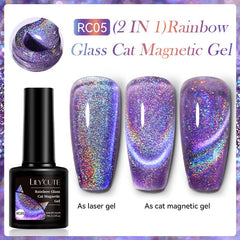 Rainbow Glass Cat Magnetic Gel RC05 7ml Gel Nail Polish LILYCUTE 