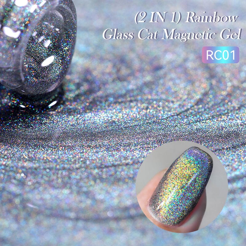 Rainbow Glass Cat Magnetic Gel RC05 7ml Gel Nail Polish LILYCUTE 