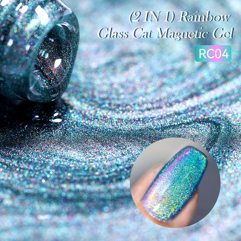 Rainbow Glass Cat Magnetic Gel RC05 7ml Gel Nail Polish LILYCUTE 
