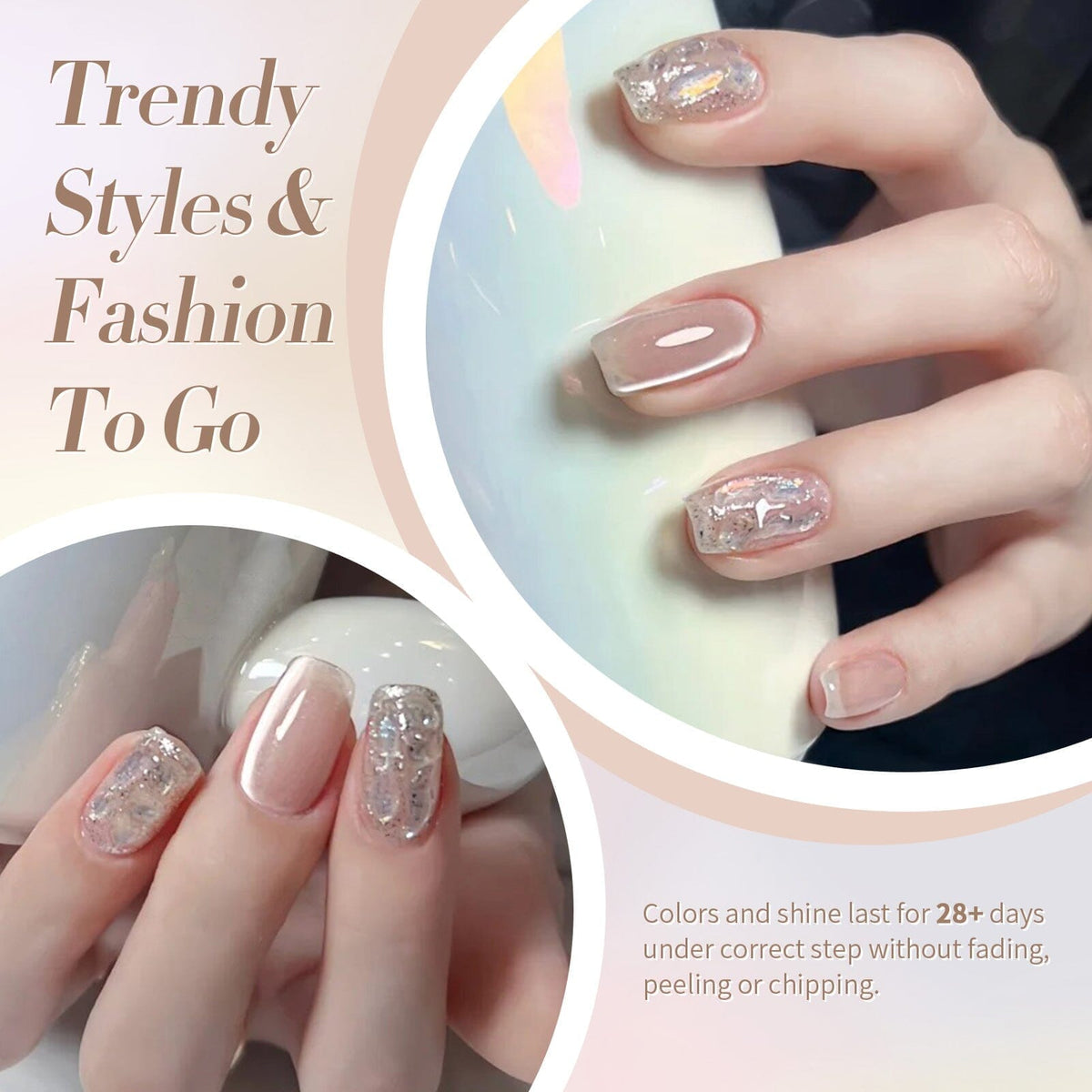 [US ONLY] Moonlight Cat Magnetic Gel Polish Nude 15ml Gel Nail Polish BORN PRETTY 