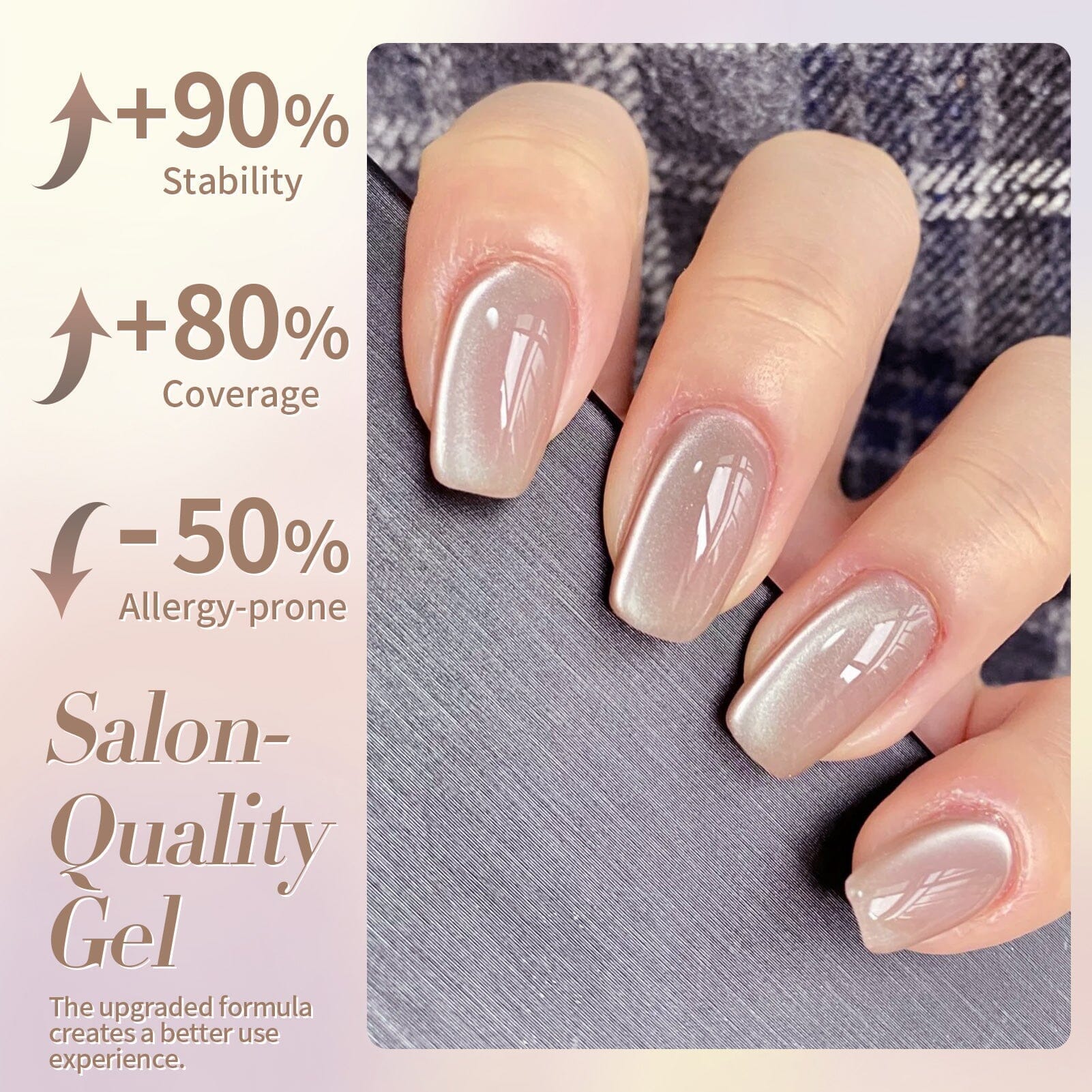 [US ONLY] Moonlight Cat Magnetic Gel Polish Nude 15ml Gel Nail Polish BORN PRETTY 