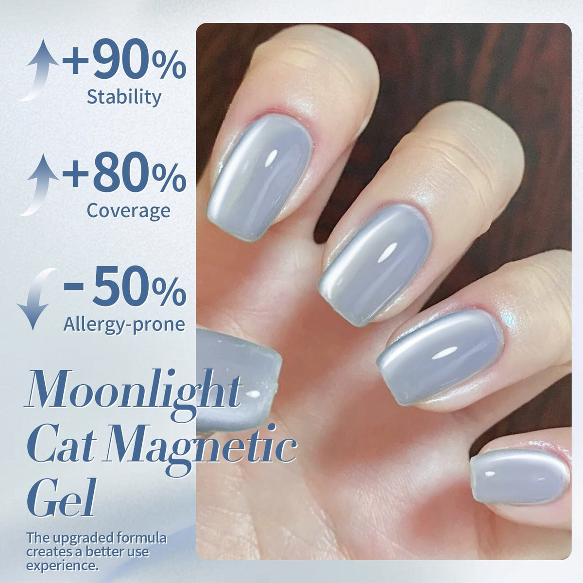Blue Moonlight Cat Magnetic Gel 15ml Gel Nail Polish BORN PRETTY 