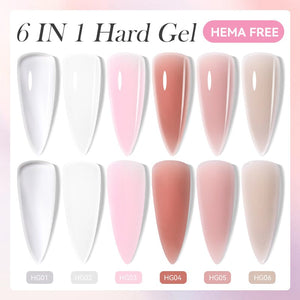 6 in 1 Hard Gel 8ml Extension Nail Gel LILYCUTE 