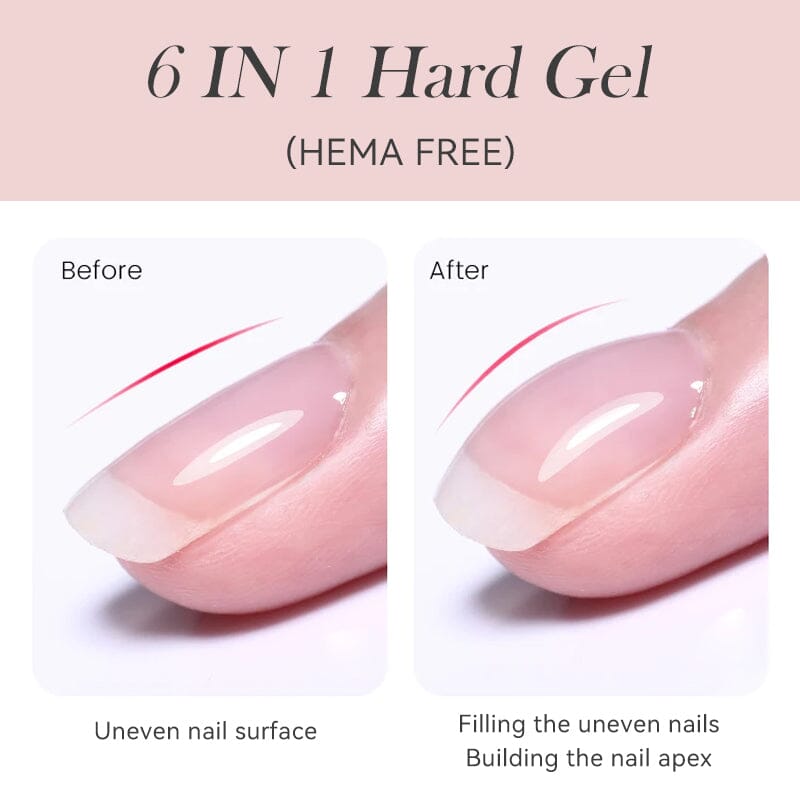 6 in 1 Hard Gel 8ml Extension Nail Gel LILYCUTE 