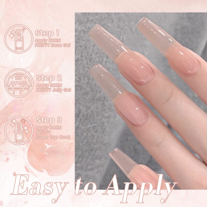 Jelly Gel JN77 10ml Gel Nail Polish BORN PRETTY 