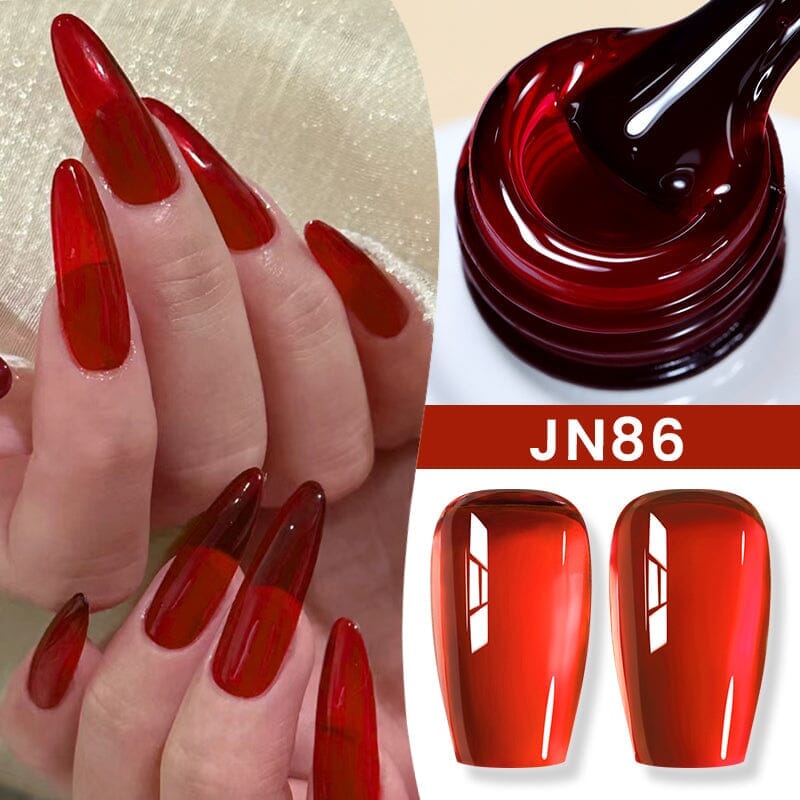 Red Jelly Gel Polish JN86 10ml Gel Nail Polish BORN PRETTY 