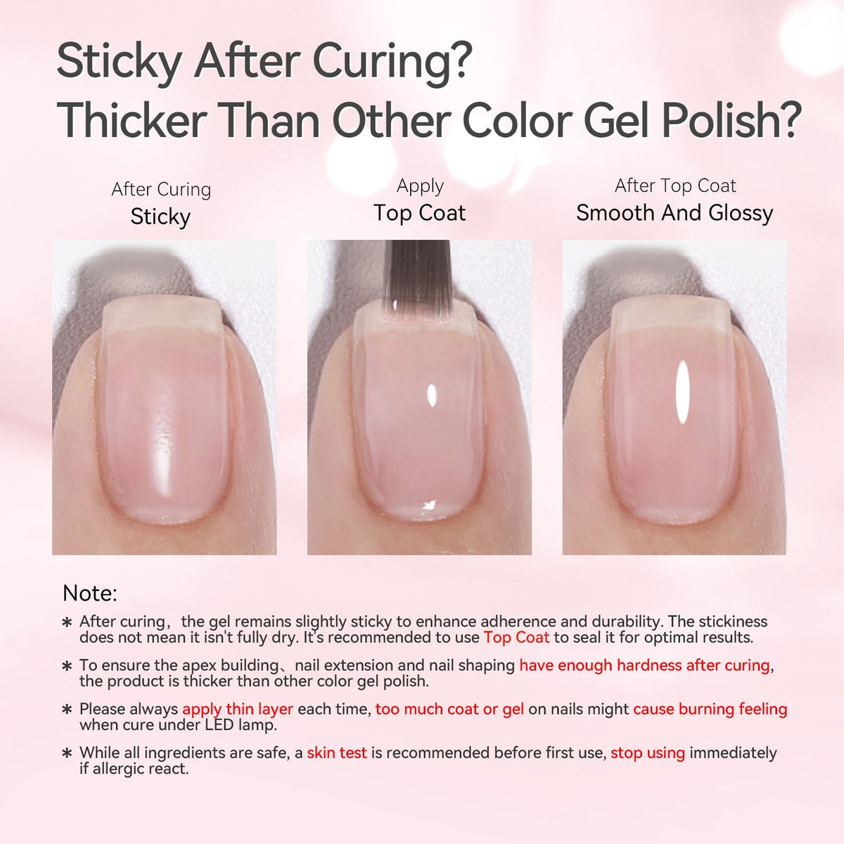 6 Colors 8 in 1 Builder Gel Polish Set 7ml Gel Nail Polish BORN PRETTY 