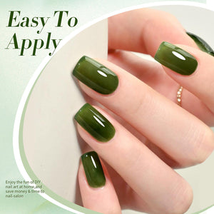 Milky Jelly Gel #22 Jade Pine 15ml Gel Nail Polish BORN PRETTY 