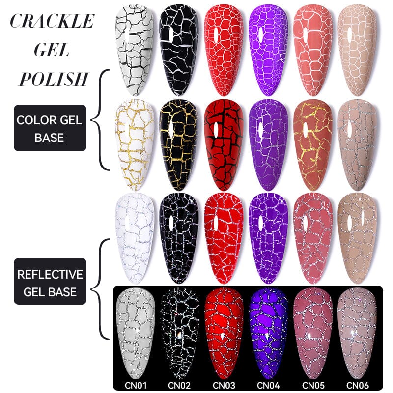 Crackle Gel Polish 7ml Gel Nail Polish LILYCUTE 