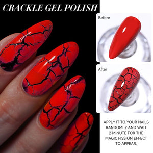 Crackle Gel Polish 7ml Gel Nail Polish LILYCUTE 