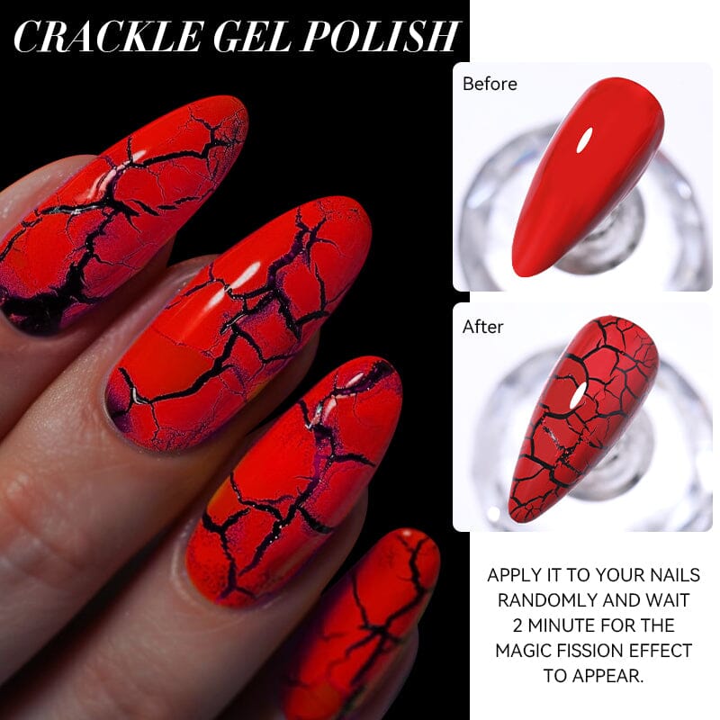 Crackle Gel Polish 7ml Gel Nail Polish LILYCUTE 